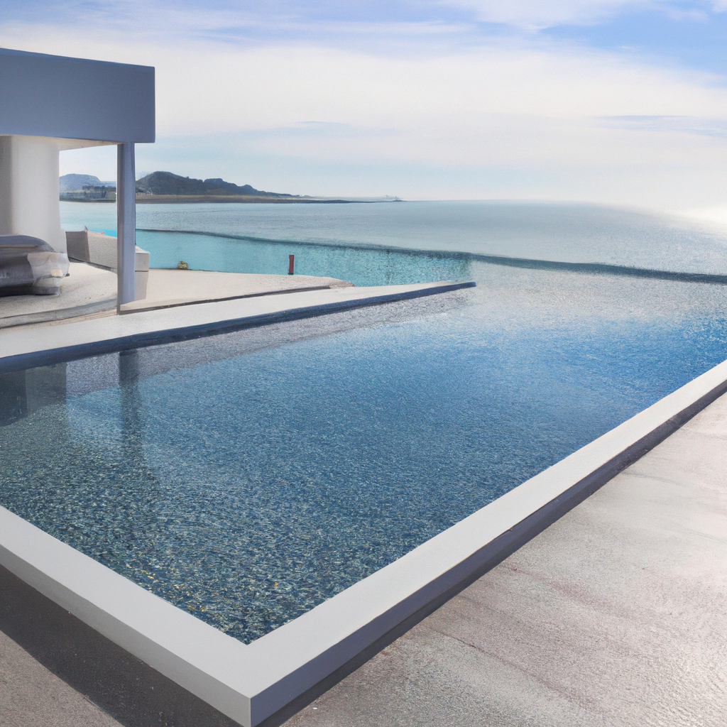 Casa de luxo moderna com piscina infinita